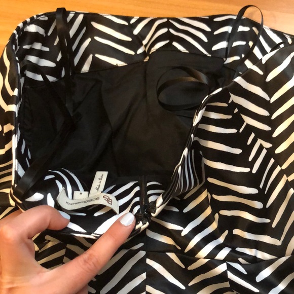 BCBG strapless black and white dress - Picture 5 of 5
